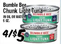 Western Beef Bumble Bee Chunk Light Tuna offer