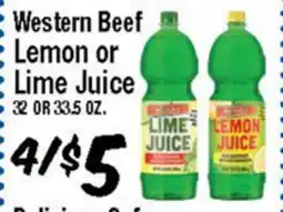 Western Beef Western Beef Lemon or Lime Juice offer