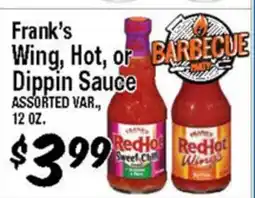 Western Beef Frank's Wing, Hot, or Dippin Sauce offer