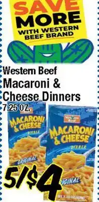 Western Beef Western Beef Macaroni & Cheese Dinners offer