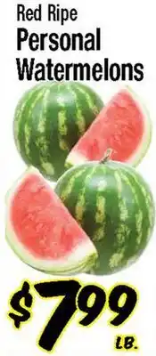 Western Beef Red Ripe Personal Watermelons offer