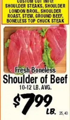 Western Beef Fresh Boneless Shoulder of Beef offer