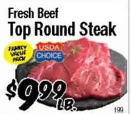 Western Beef Fresh Beef Top Round Steak offer