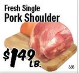 Western Beef Fresh Single Pork Shoulder offer