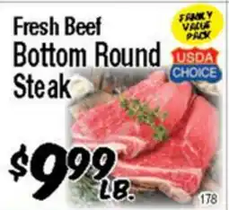 Western Beef Fresh Beef Bottom Round Steak offer