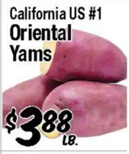 Western Beef California US #1 Oriental Yams offer