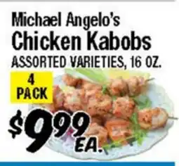 Western Beef Michael Angelo's Chicken Kabobs offer
