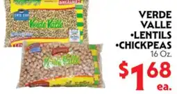 La Chiquita Food Market VERDE VALLE •LENTILS •CHICKPEAS offer