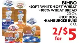 La Chiquita Food Market BIMBO SOFT WHITE • SOFT WHEAT • 100% WHEAT BREAD • HOT DOG • HAMBURGER BUNS offer