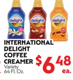 La Chiquita Food Market INTERNATIONAL DELIGHT COFFEE CREAMER offer