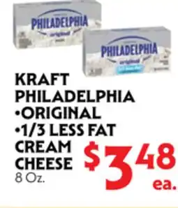 La Chiquita Food Market KRAFT PHILADELPHIA •ORIGINAL •1/3 LESS FAT CREAM CHEESE offer