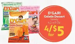 La Chiquita Food Market D'GARI Gelatin Dessert Variety offer