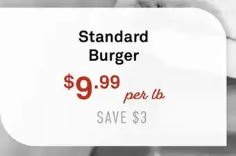 Standard Market Standard Burger offer