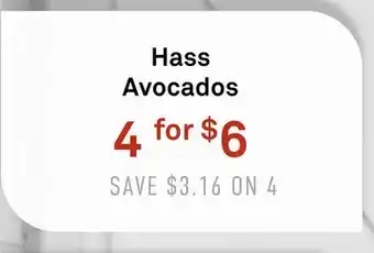 Standard Market Hass Avocados offer