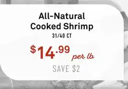 Standard Market All-Natural Cooked Shrimp offer