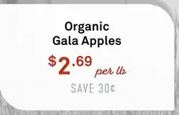 Standard Market Organic Gala Apples offer