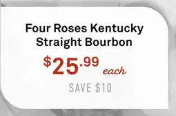 Standard Market Four Roses Kentucky Straight Bourbon offer