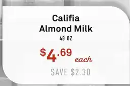 Standard Market Califia Almond Milk offer