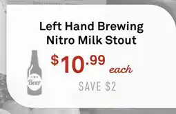 Standard Market Left Hand Brewing Nitro Milk Stout offer