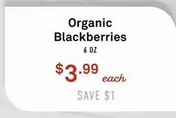 Standard Market Organic Blackberries offer