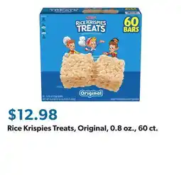 Sam's Club Rice Krispies Treats, Original, 0.8 oz., 60 ct offer