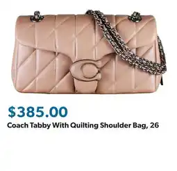 Sam's Club Coach Tabby With Quilting Shoulder Bag, 26 offer
