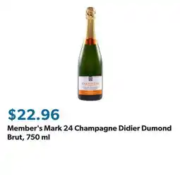 Sam's Club Member's Mark 24 Champagne Didier Dumond Brut offer