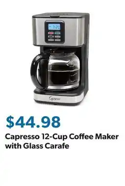 Sam's Club Capresso 12-Cup Coffee Maker with Glass Carafe offer