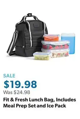 Sam's Club Fit & Fresh Lunch Bag, Includes Meal Prep Set and Ice Pack offer