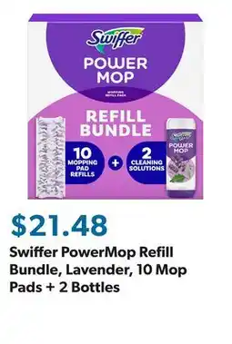 Sam's Club Swiffer PowerMop Refill Bundle, Lavender, 10 Mop Pads + 2 Bottles offer