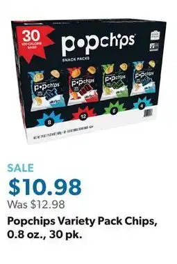 Sam's Club Popchips Variety Pack Chips, 0.8 oz., 30 pk offer