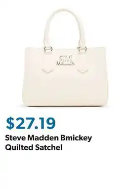 Sam's Club Steve Madden Bmickey Quilted Satchel offer