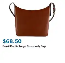 Sam's Club Fossil Cecilia Large Crossbody Bag offer