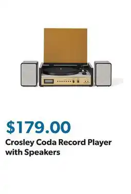 Sam's Club Crosley Coda Record Player with Speakers offer
