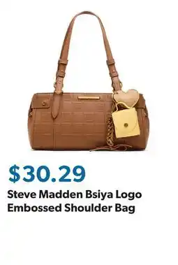 Sam's Club Steve Madden Bsiya Logo Embossed Shoulder Bag offer
