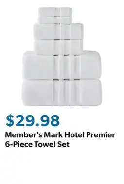 Sam's Club Member's Mark Hotel Premier 6-Piece Towel Set offer