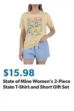 Sam's Club State of Mine Women's 2-Piece State T-Shirt and Short Gift Set offer
