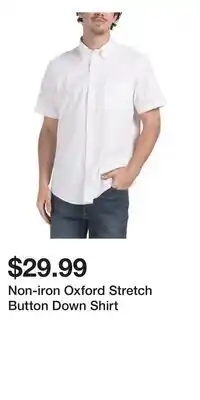 TJ Maxx Non-iron Oxford Stretch Button Down Shirt offer