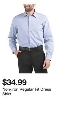 TJ Maxx Non-iron Regular Fit Dress Shirt offer