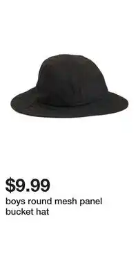 TJ Maxx boys round mesh panel bucket hat offer