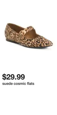 TJ Maxx suede cosmic flats offer