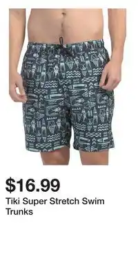 TJ Maxx Tiki Super Stretch Swim Trunks offer