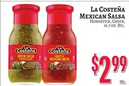 Trade Fair Supermarket La Costeña Mexican Salsa offer