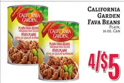 Trade Fair Supermarket CALIFORNIA GARDEN Fava Beans offer