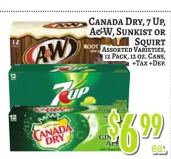 Trade Fair Supermarket CANADA DRY, 7 Up, A&W, Sunkist OR SQUIRT offer