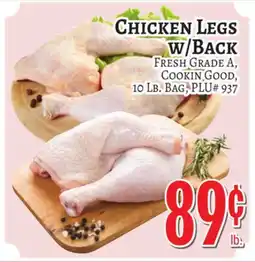 Trade Fair Supermarket CHICKEN LEGS w/Back offer