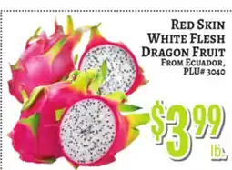 Trade Fair Supermarket Red Skin White Flesh Dragon Fruit offer