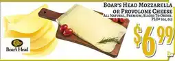 Trade Fair Supermarket Boar's Head Mozzarella OR Provolone Cheese offer