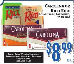 Trade Fair Supermarket CAROLINA OR RICO RICE offer