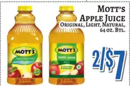 Trade Fair Supermarket Mott's Apple Juice offer